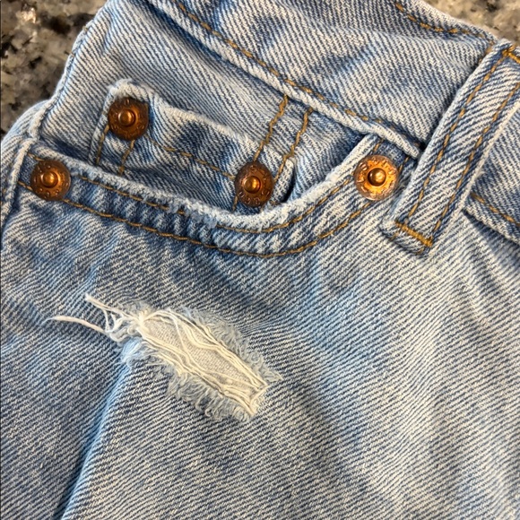 Levi's Light Blue Denim Kids Shorts - Picture 12 of 15